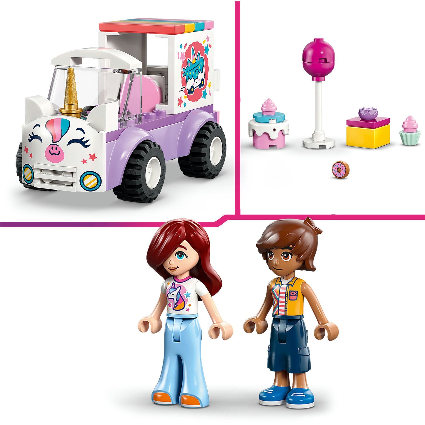 42675 Friends Einhorn-Kuchenlieferwagen, Konstruktionsspielzeug