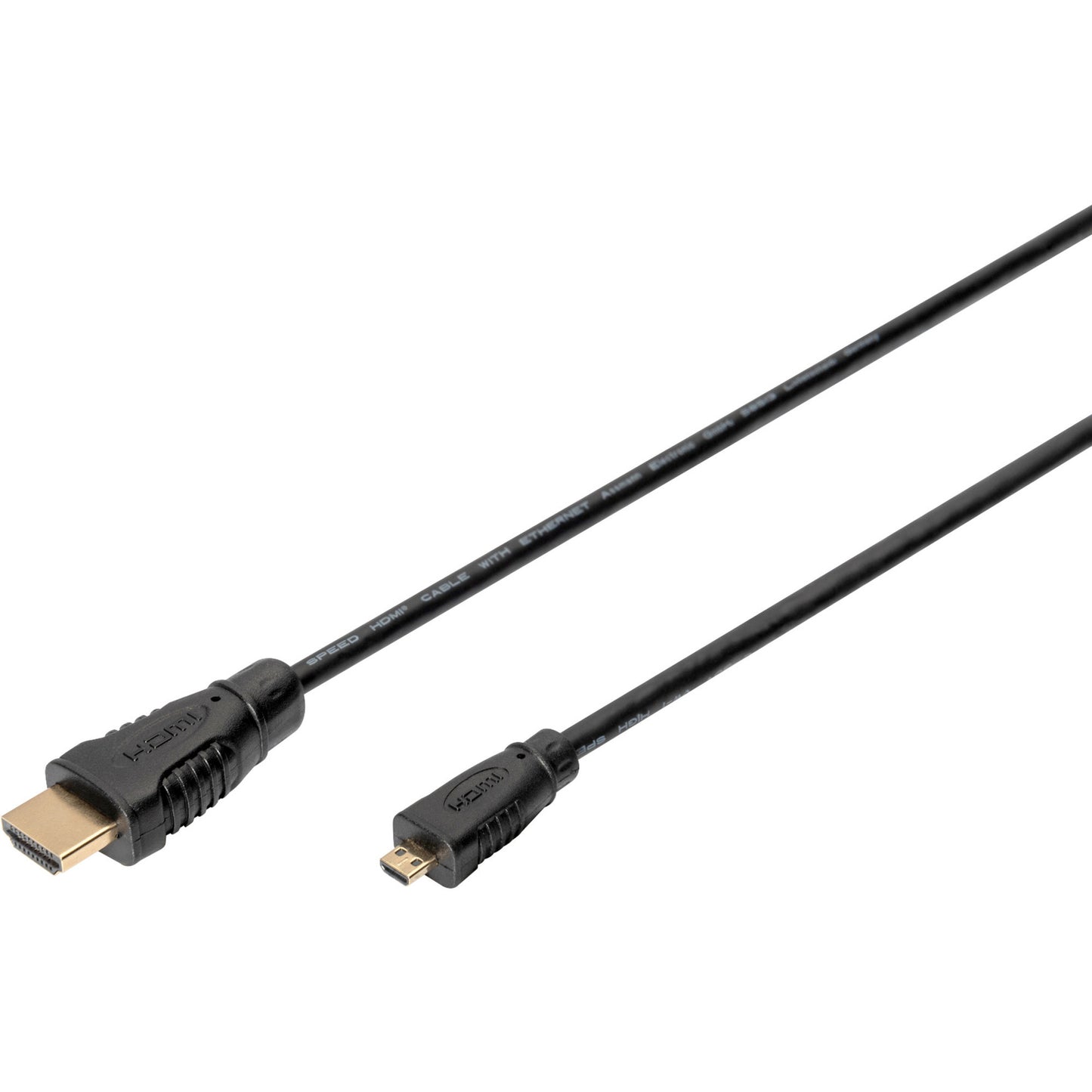 HDMI High Speed Kabel mit Ethernet, Typ D > Typ A