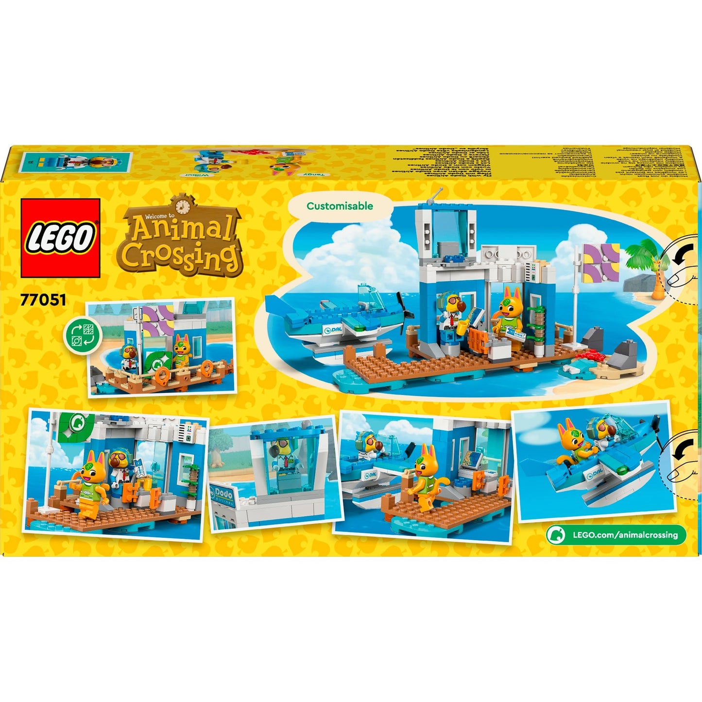 LEGO 77051 Animal Crossing Flieg mit Dodo Airlines, Konstruktionsspielzeug