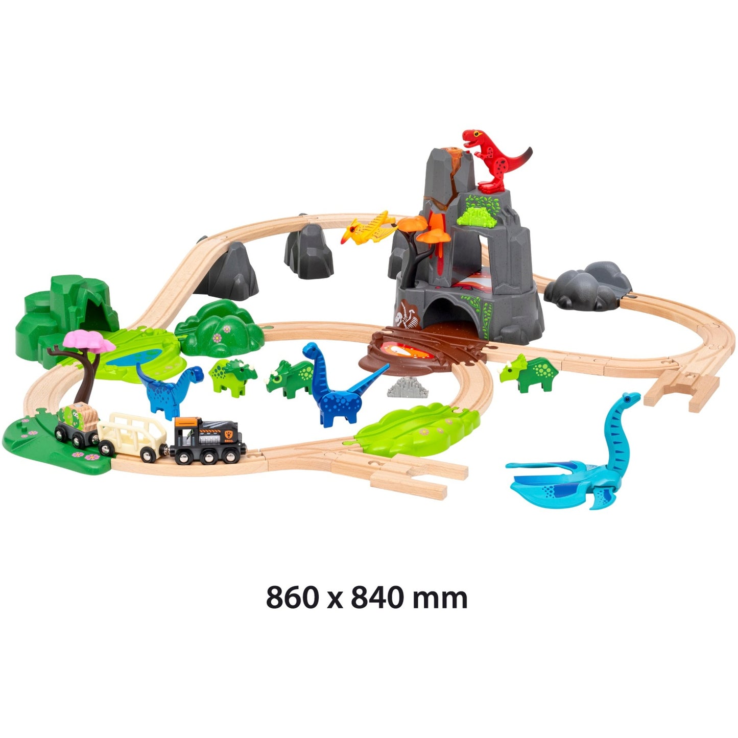 World Dinosaurier Deluxe Set, Bahn