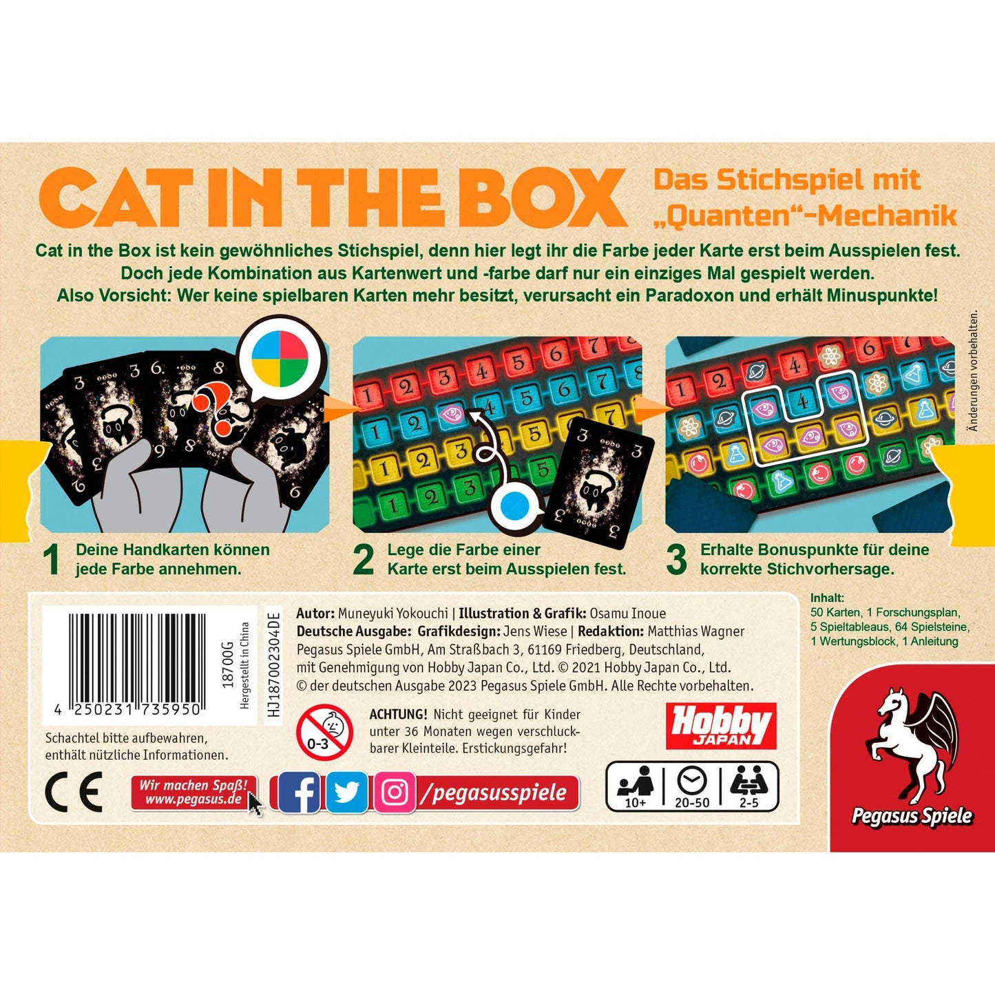 Pegasus Cat in the Box, Brettspiel