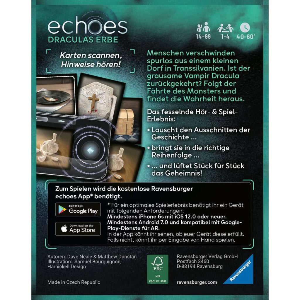 Ravensburger echoes Draculas Erbe, Gesellschaftsspiel