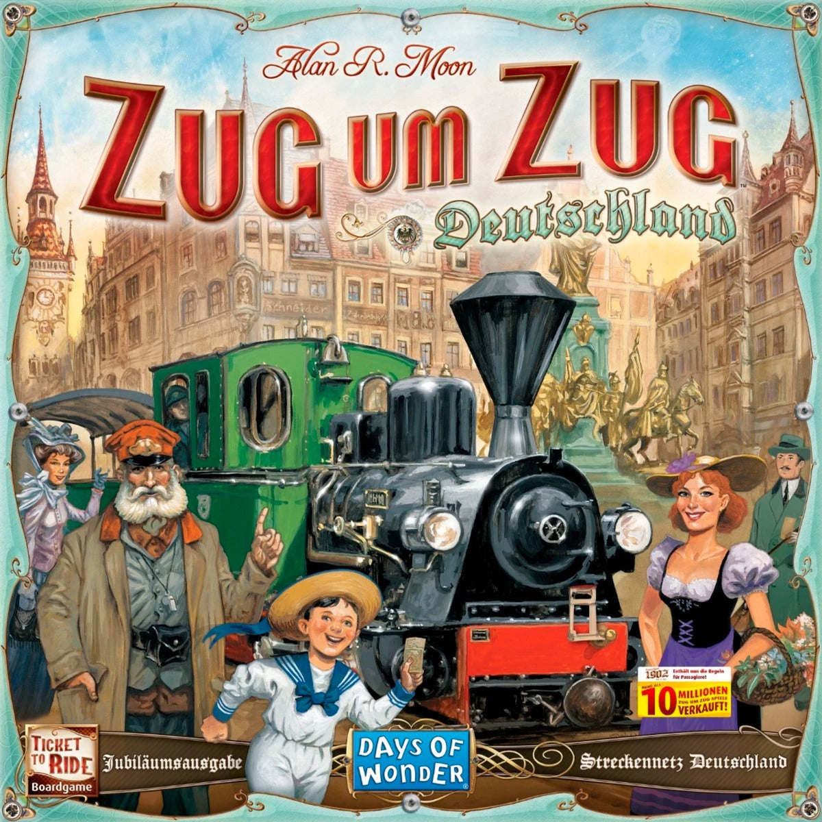 Asmodee Zug um Zug: Deutschland, Brettspiel