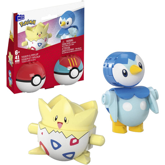 MEGA Pokémon 2er Pokéball Set - Plinfa und Togepi, Konstruktionsspielzeug