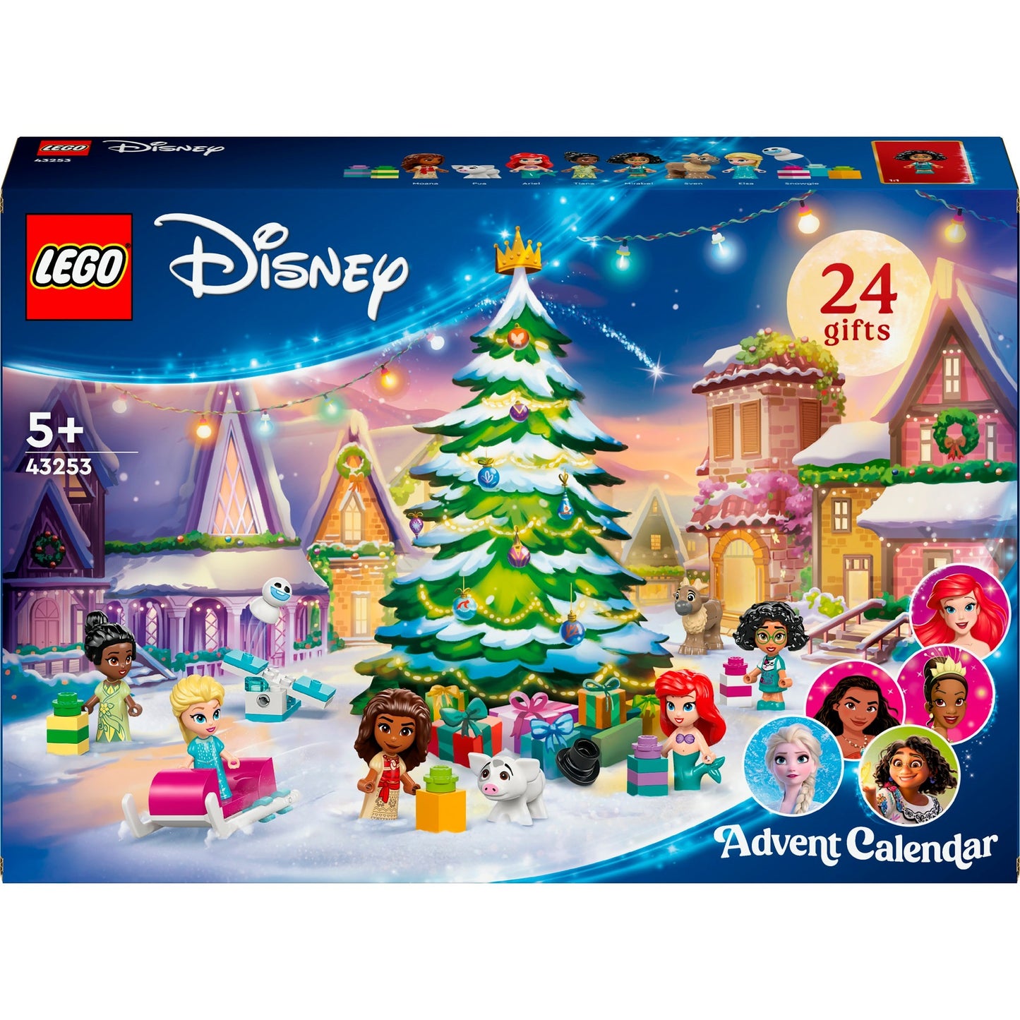 LEGO 43253 Disney Princess Adventskalender 2024, Konstruktionsspielzeug