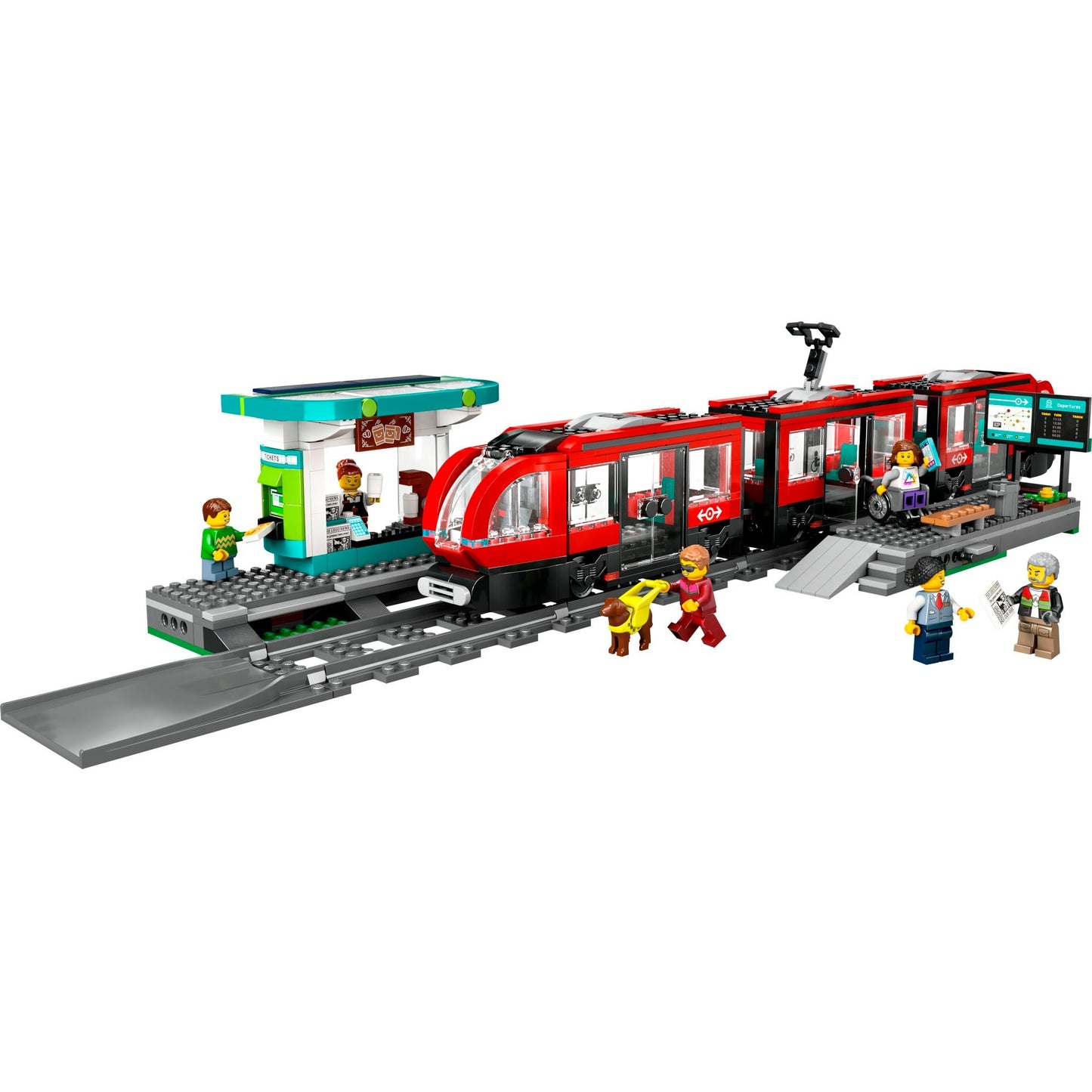 LEGO 60423 City Straßenbahn mit Haltestelle, Konstruktionsspielzeug