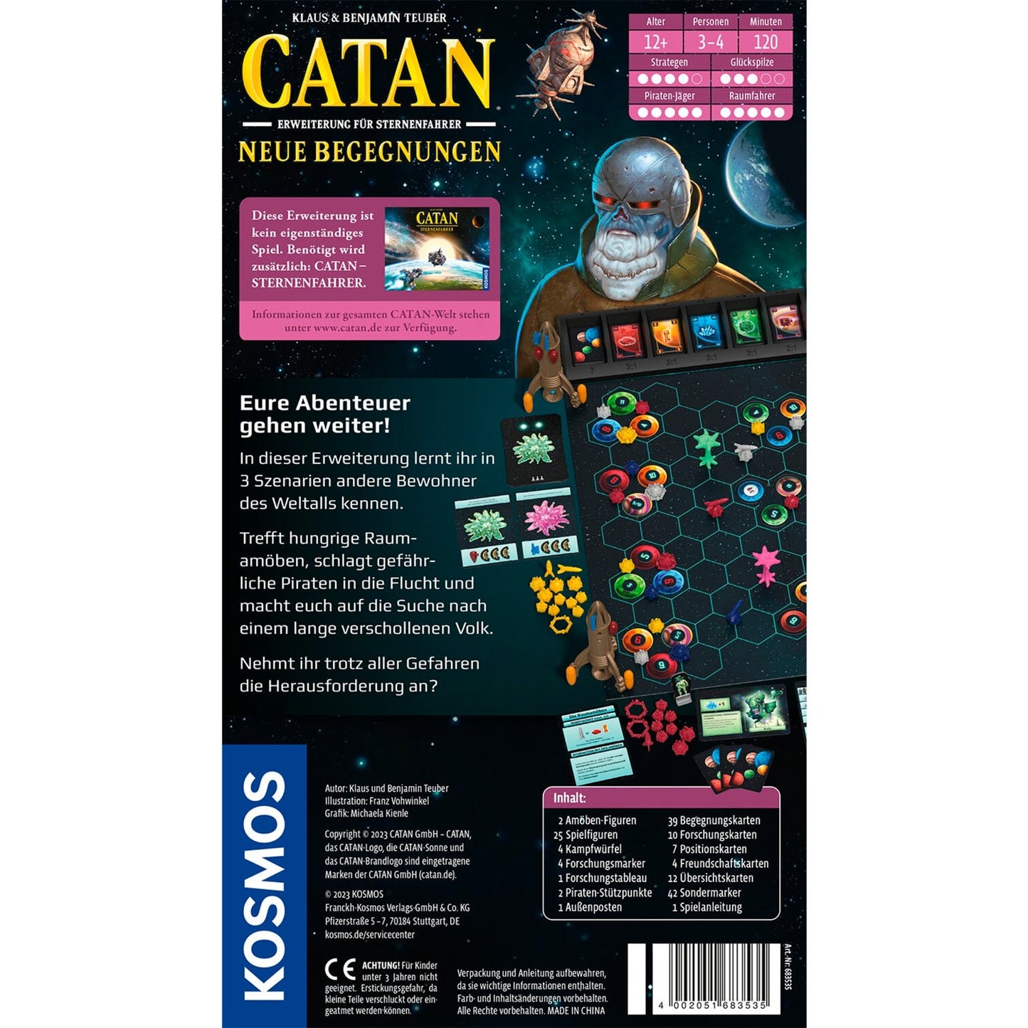 KOSMOS CATAN - Sternenfahrer: Neue Begegnungen, Brettspiel