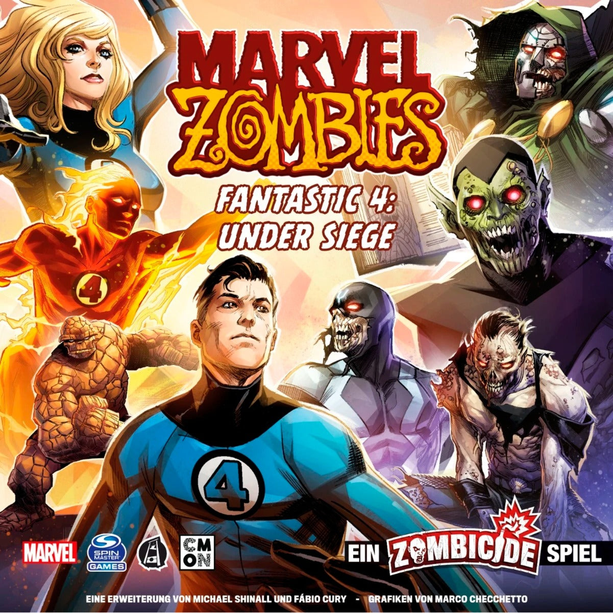 Asmodee Marvel Zombies - Fantastic 4 Under Siege, Kartenspiel