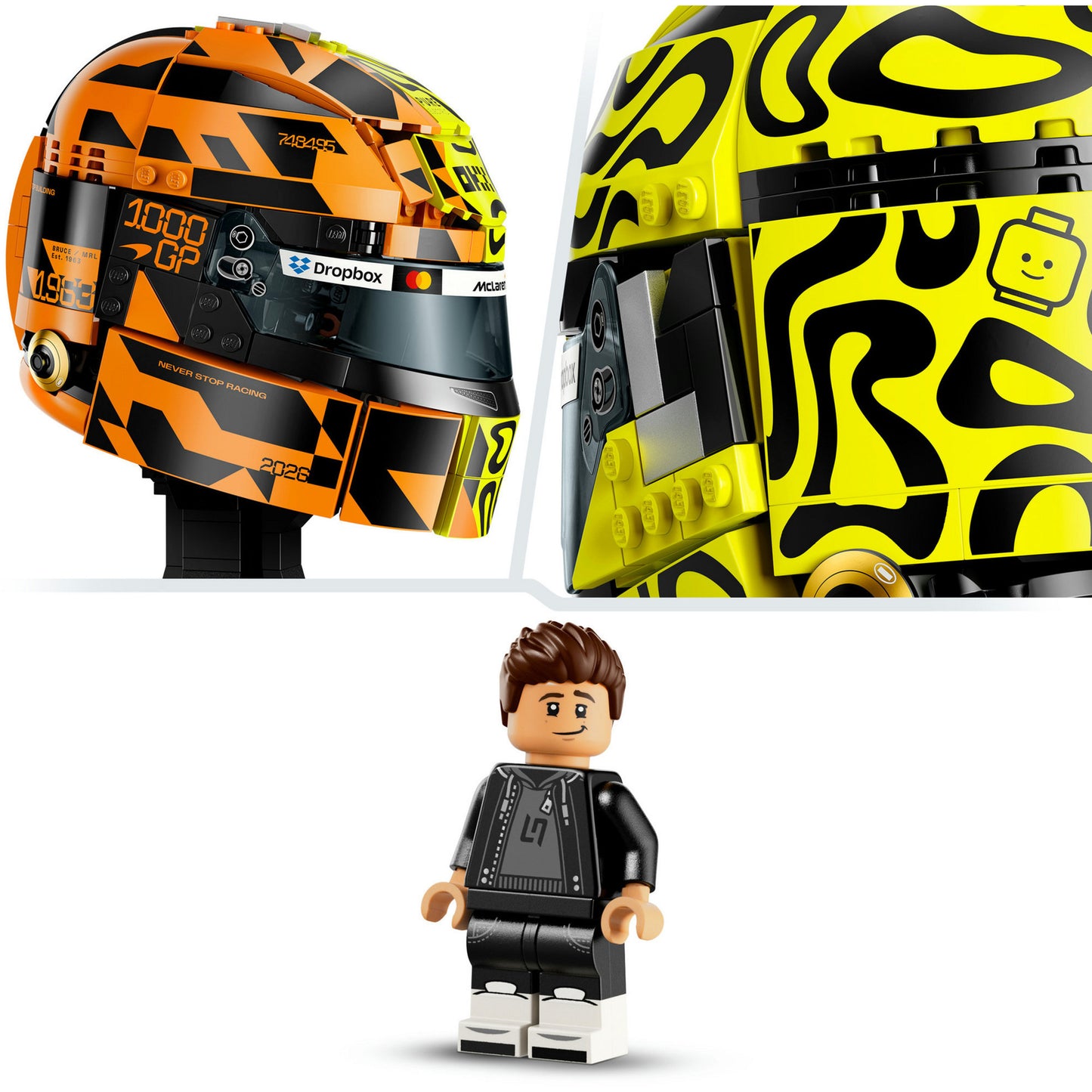43023 Editions McLaren Mastercard F1 Team Lando Norris Helm, Konstruktionsspielzeug