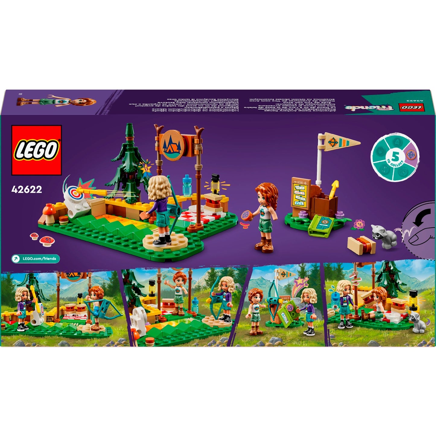 LEGO 42622 Friends Bogenschießen im Abenteuercamp, Konstruktionsspielzeug