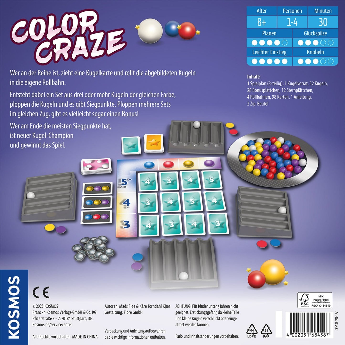 Color Craze, Brettspiel