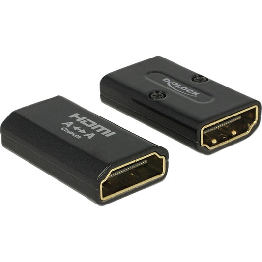 DeLOCK HDMI-A Buchse > HDMI-A Buchse 4K (schwarz, Gender Changer)