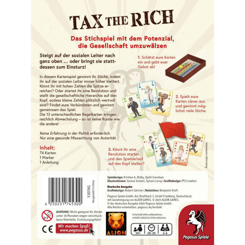 Tax the Rich, Kartenspiel