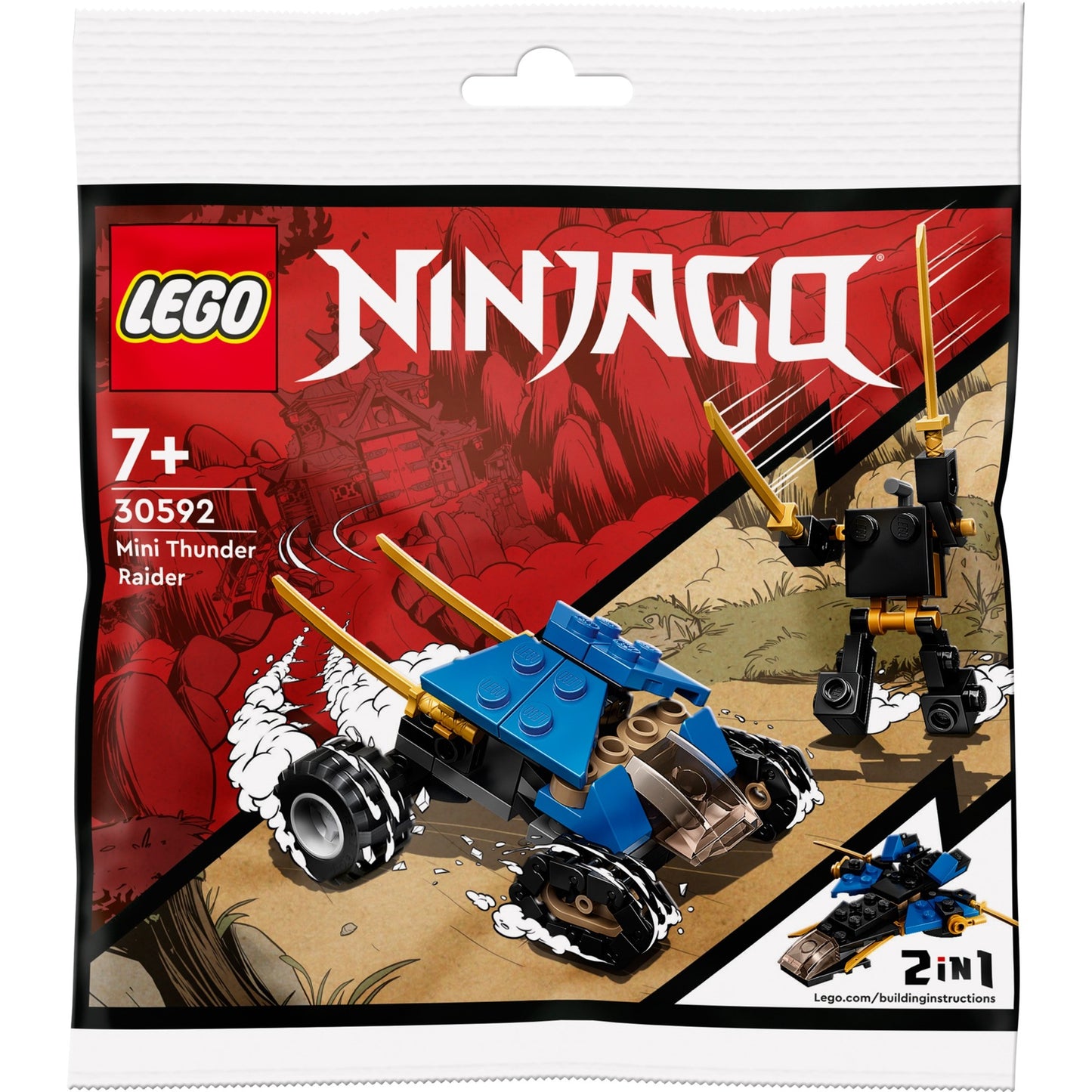 LEGO 30592 Ninjago Mini-Donnerjäger, Konstruktionsspielzeug