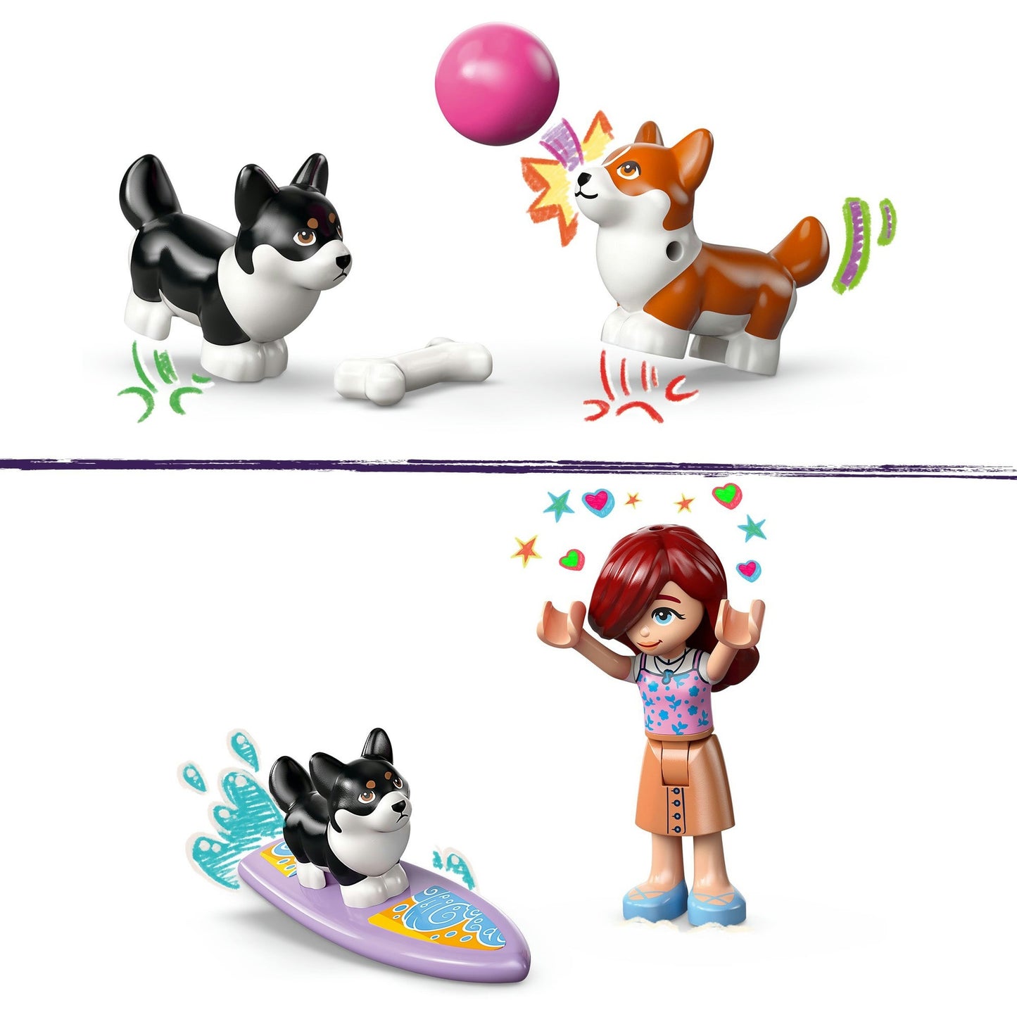 42641 LEGO Friends Strandabenteuer mit Hunden, Konstruktionsspielzeug