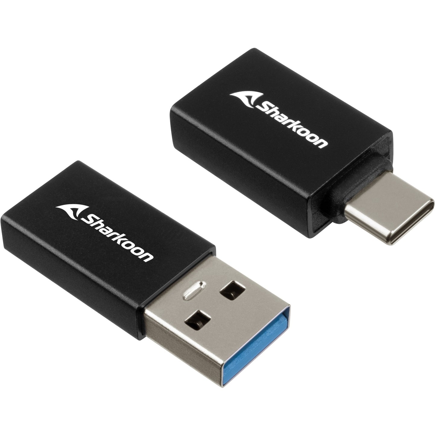 Sharkoon USB 3.2 Gen 1 Adapter OfficePal, USB-A > USB-C / USB-C > USB-A (schwarz, 2er Set)