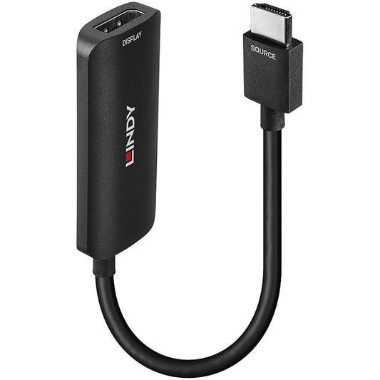 Lindy Konverter HDMI 4K60 > DisplayPort 1.2 (schwarz, 16cm)