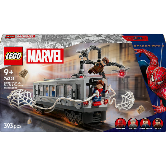 76321 Marvel Super Heroes Spider-Man vs. Doc Ock: Showdown in der U-Bahn, Konstruktionsspielzeug