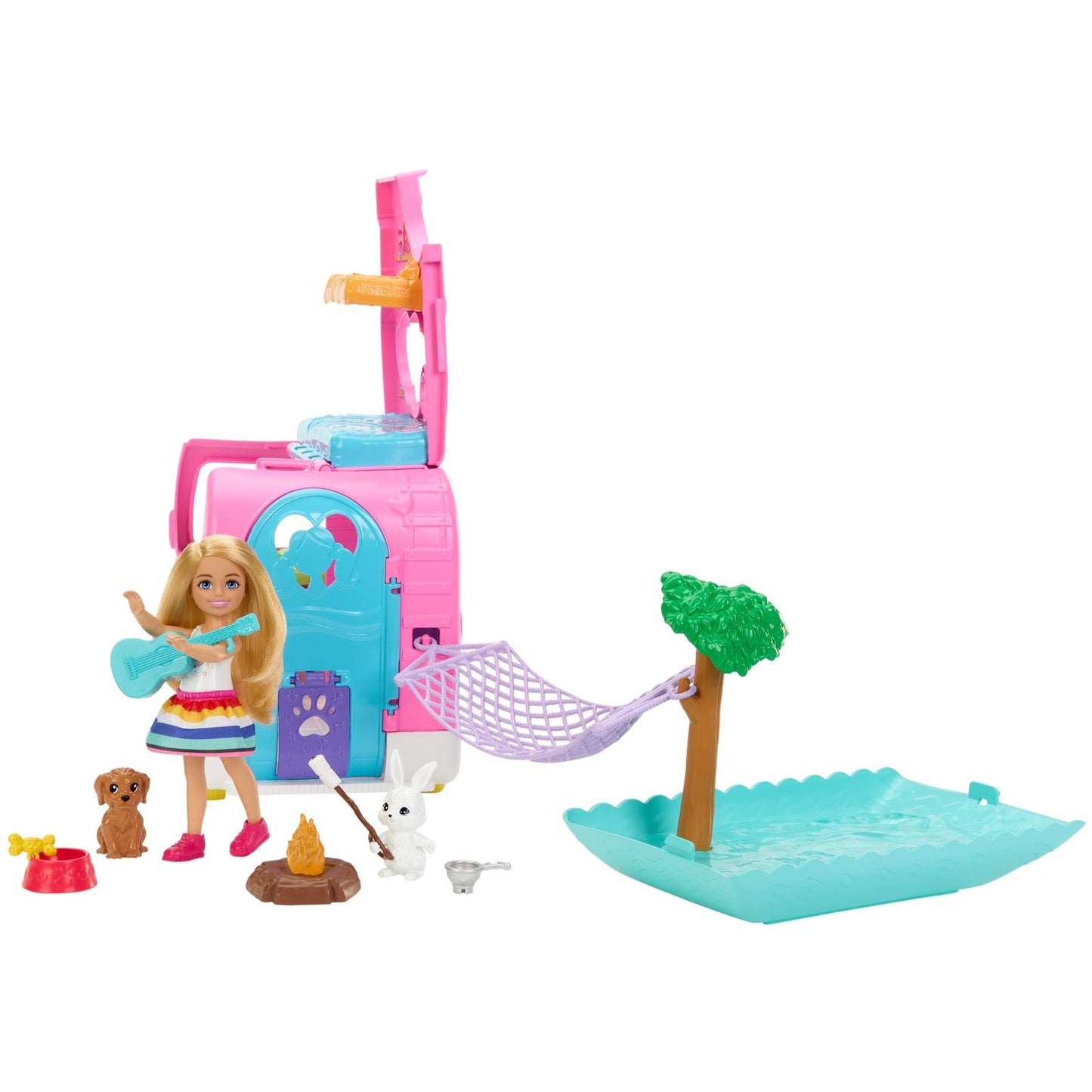 Mattel Barbie Chelsea 2-in-1 Camper, Spielfahrzeug