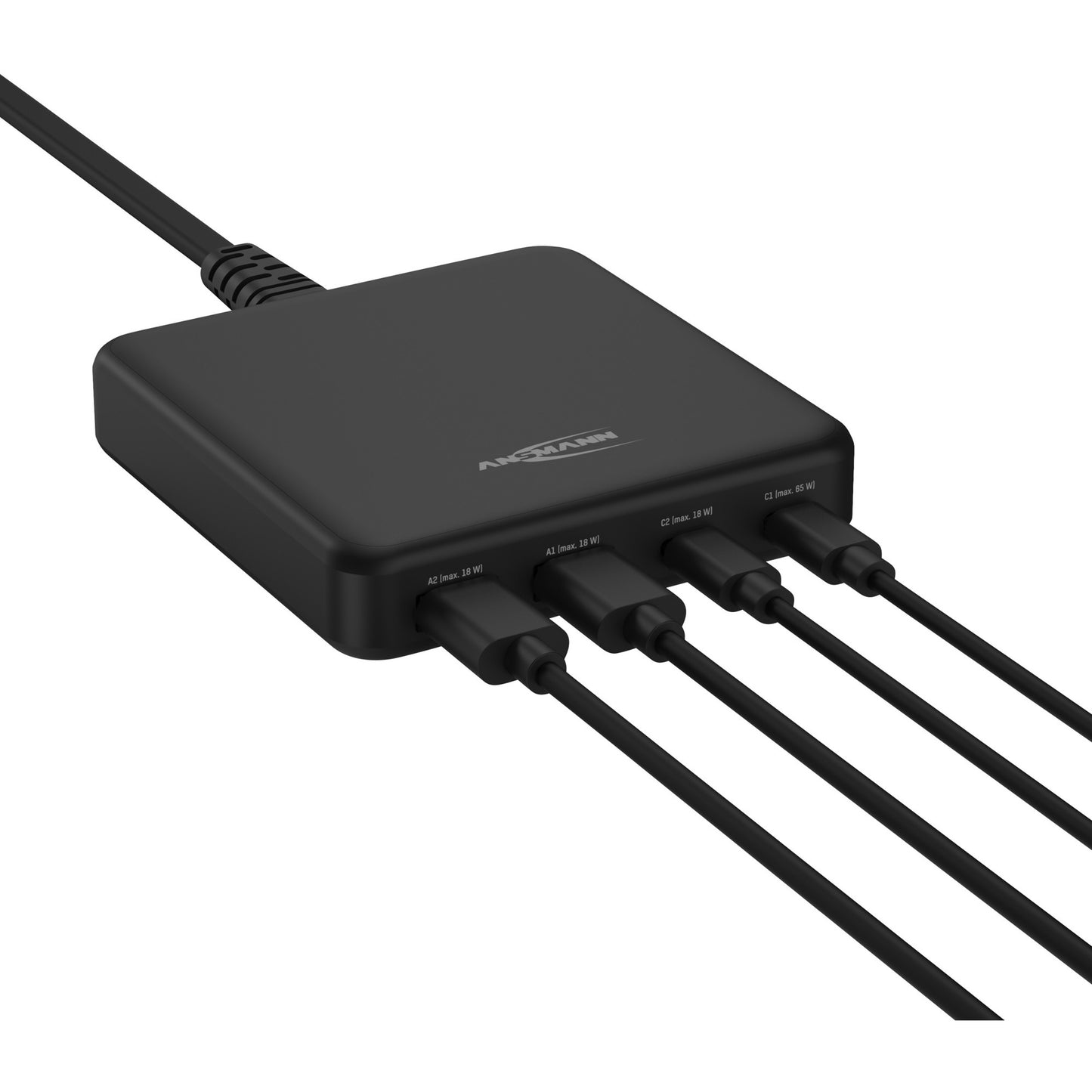 Ansmann USB-Ladegerät Desktop Charger DC465PD (schwarz, 65 Watt, PD, Quick Charge 3.0)