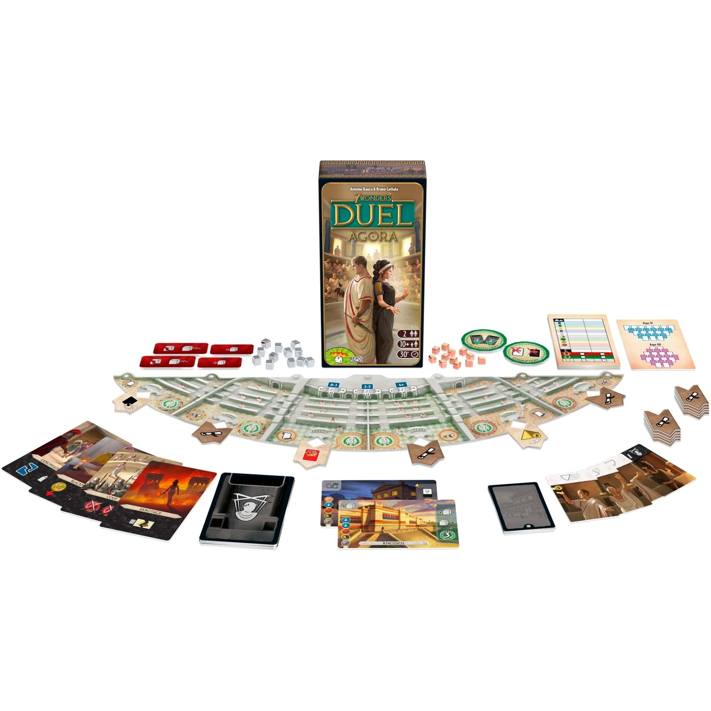 Asmodee 7 Wonders Duel - Agora, Brettspiel