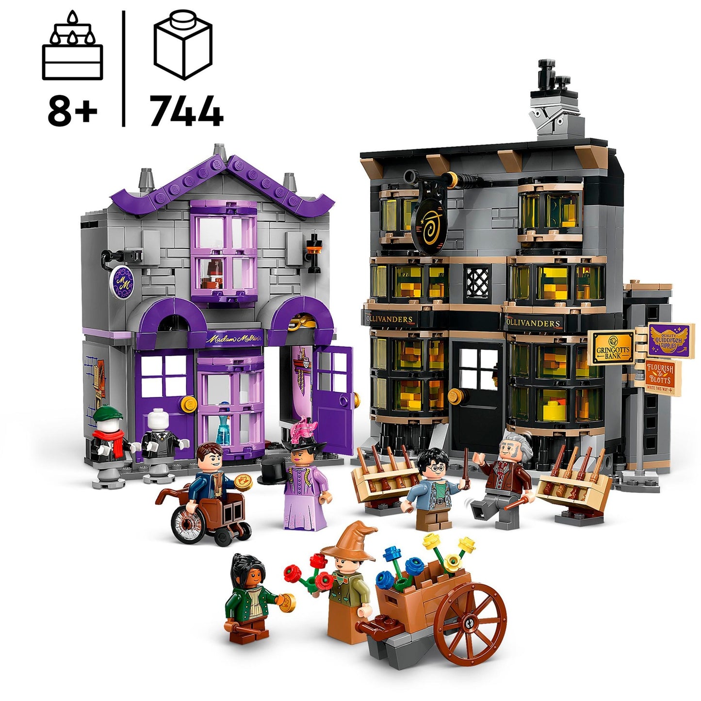 LEGO 76439 Harry Potter Ollivanders & Madam Malkins Anzüge, Konstruktionsspielzeug