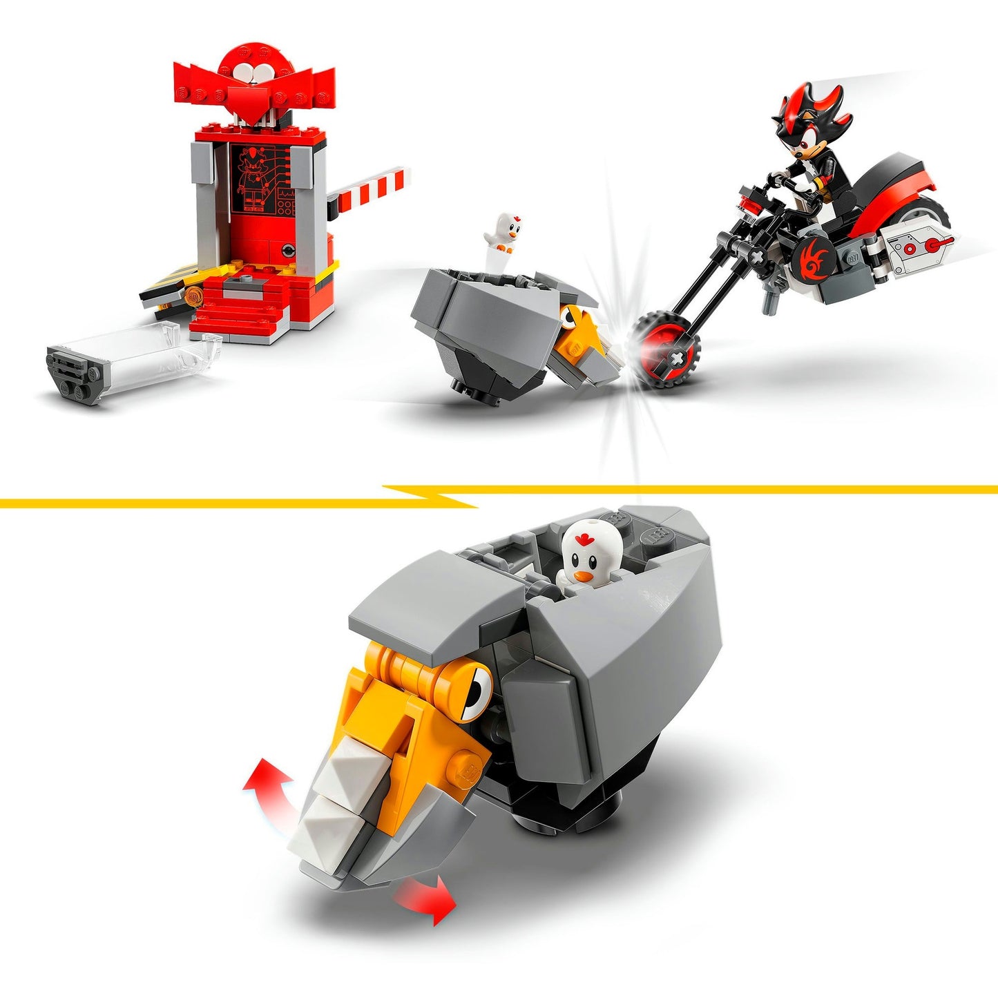 LEGO 76995 Sonic the Hedgehog Shadow the Hedgehog Flucht, Konstruktionsspielzeug