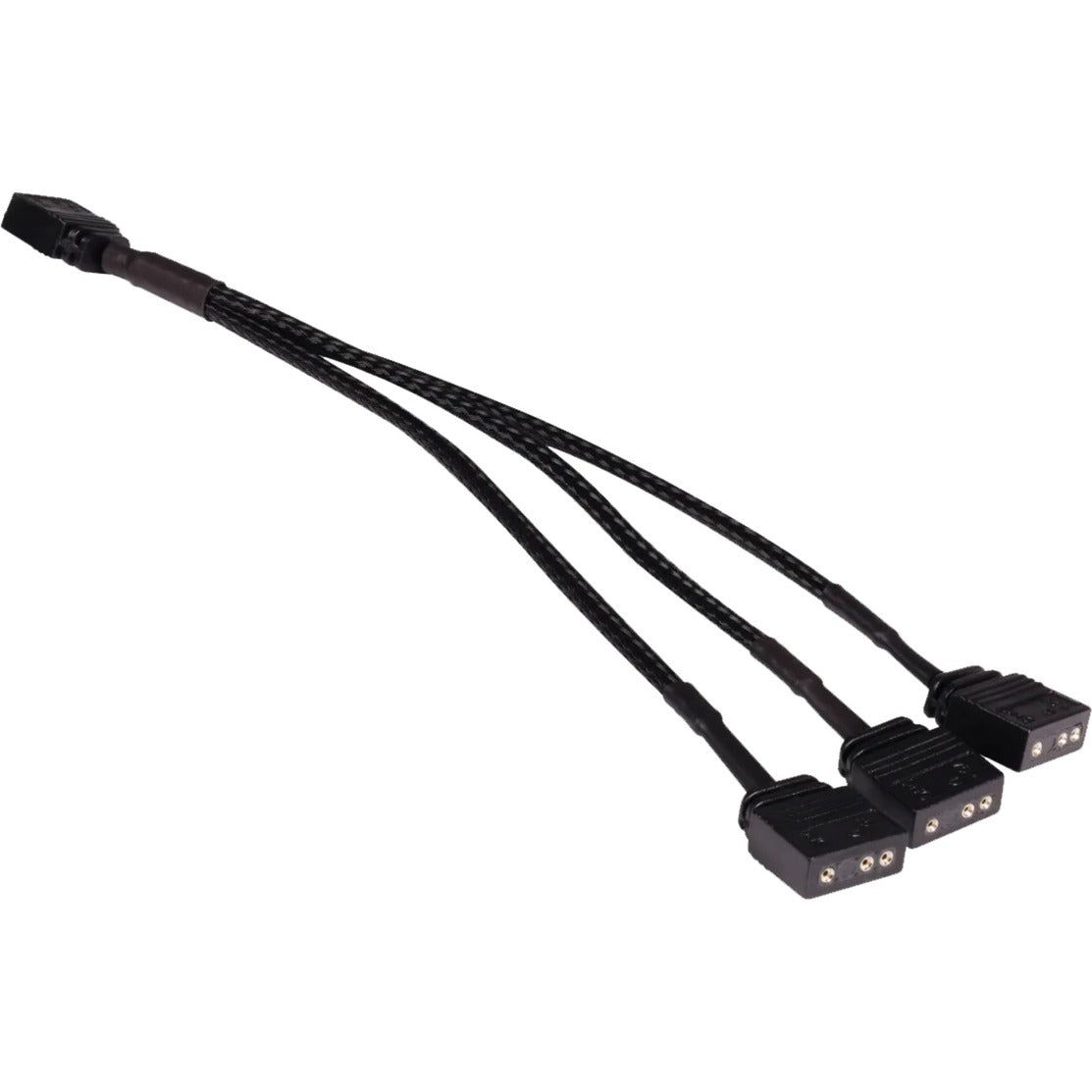 Alphacool Y-Kabelsplitter aRGB 3-Pin auf 3x 3-Pin, 15cm (schwarz, inkl. Steckverbinder)