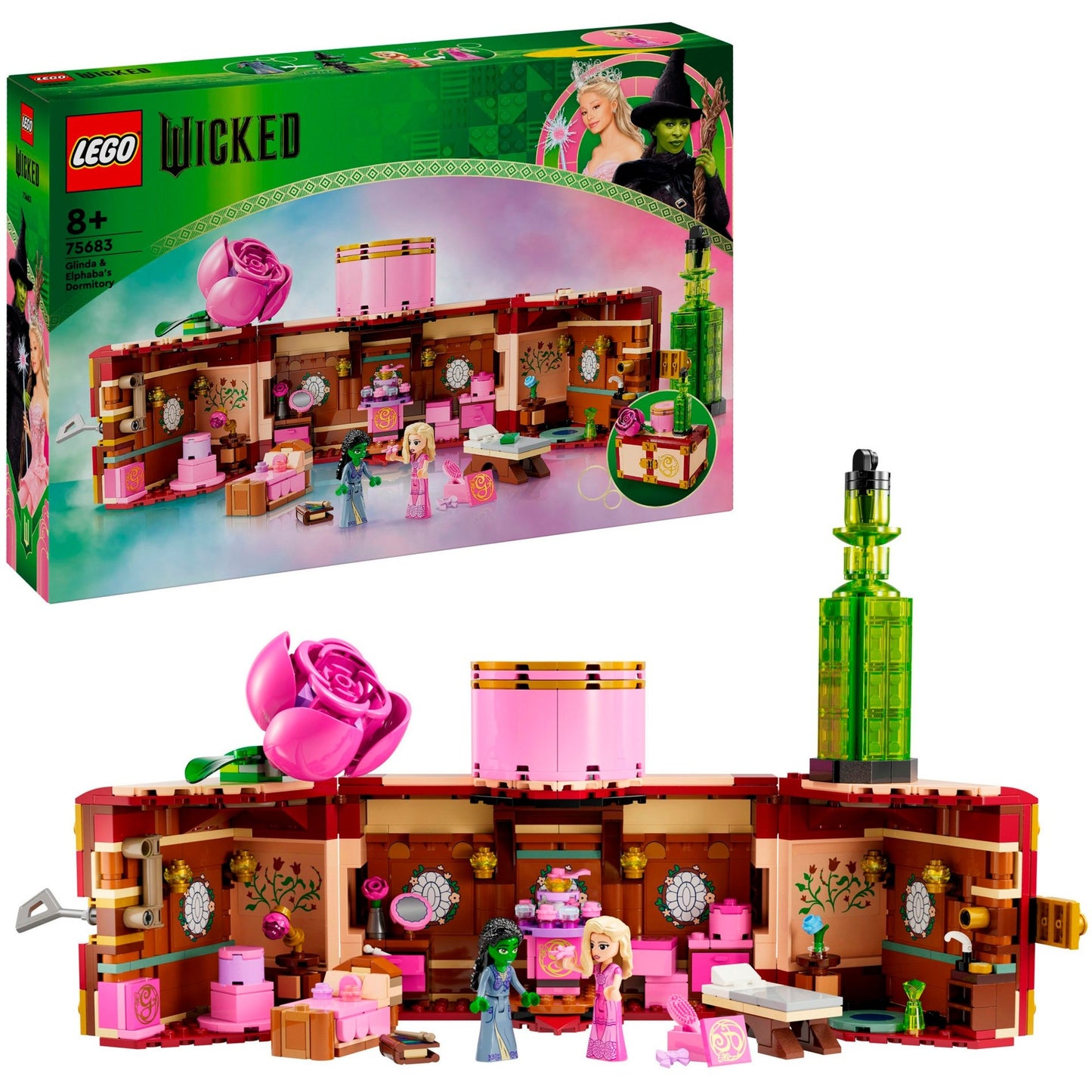 LEGO 75683 Wicked Glindas und Elphabas Schlafsaal