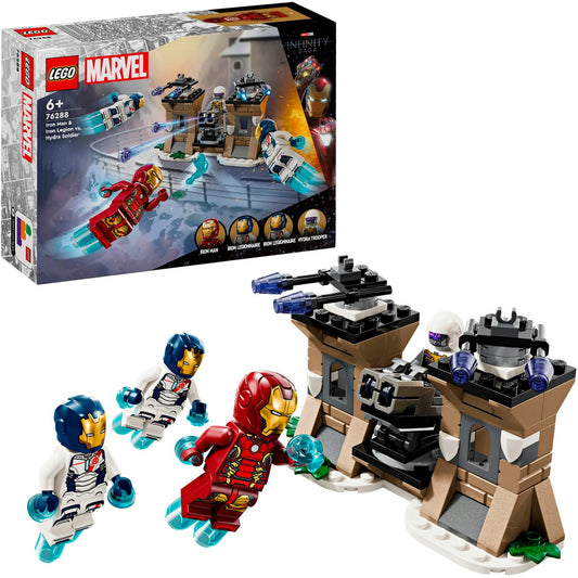 LEGO 76288 Marvel Super Heroes Iron Man & Iron Legion vs. HYDRA-Soldat, Konstruktionsspielzeug