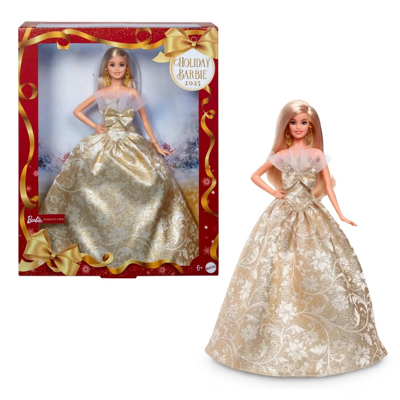 Barbie Signature 2025 Holiday Barbie-Puppe blond
