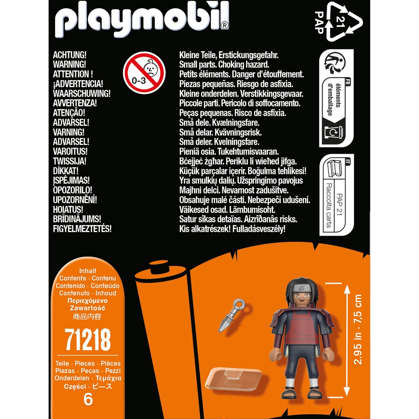 PLAYMOBIL 71218 Naruto Shippuden - Hashirama, Konstruktionsspielzeug