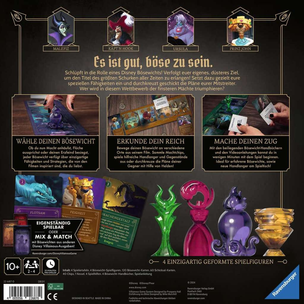 Ravensburger Disney Villainous - Einführung ins Böse, Brettspiel