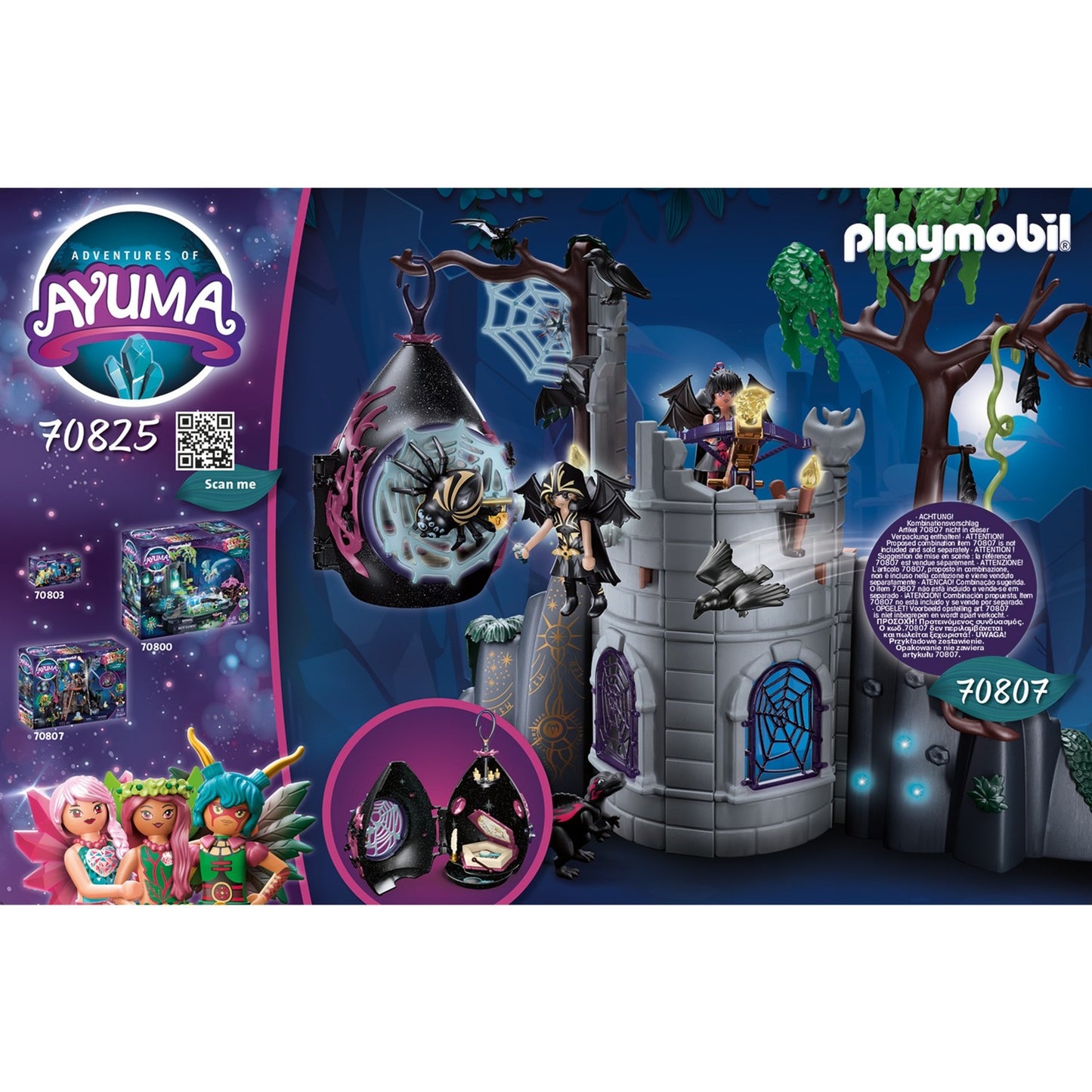 PLAYMOBIL 70825 Ayuma Unterschlupf der Bat Fairies, Konstruktionsspielzeug