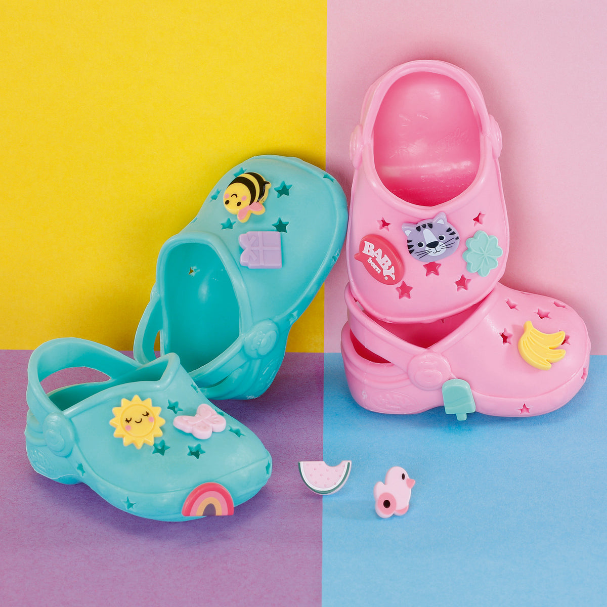 BABY born Badeschuhe mit Pins 2 Paar 43cm, Puppenzubehör