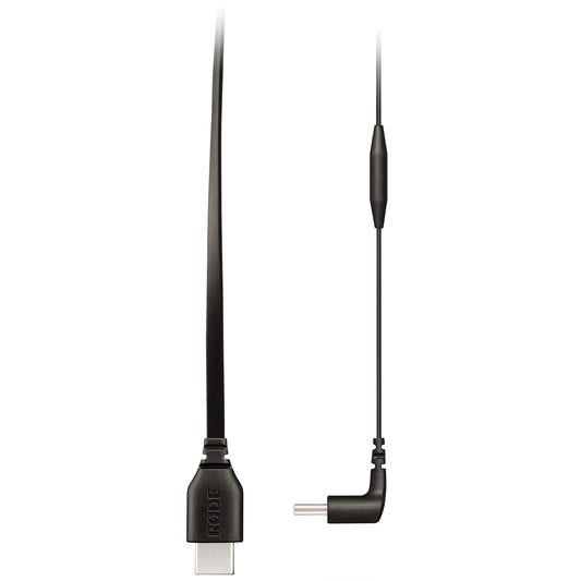 Rode Microphones USB Flachkabel, USB-C Stecker > USB-C Stecker 90° (schwarz, 30cm)