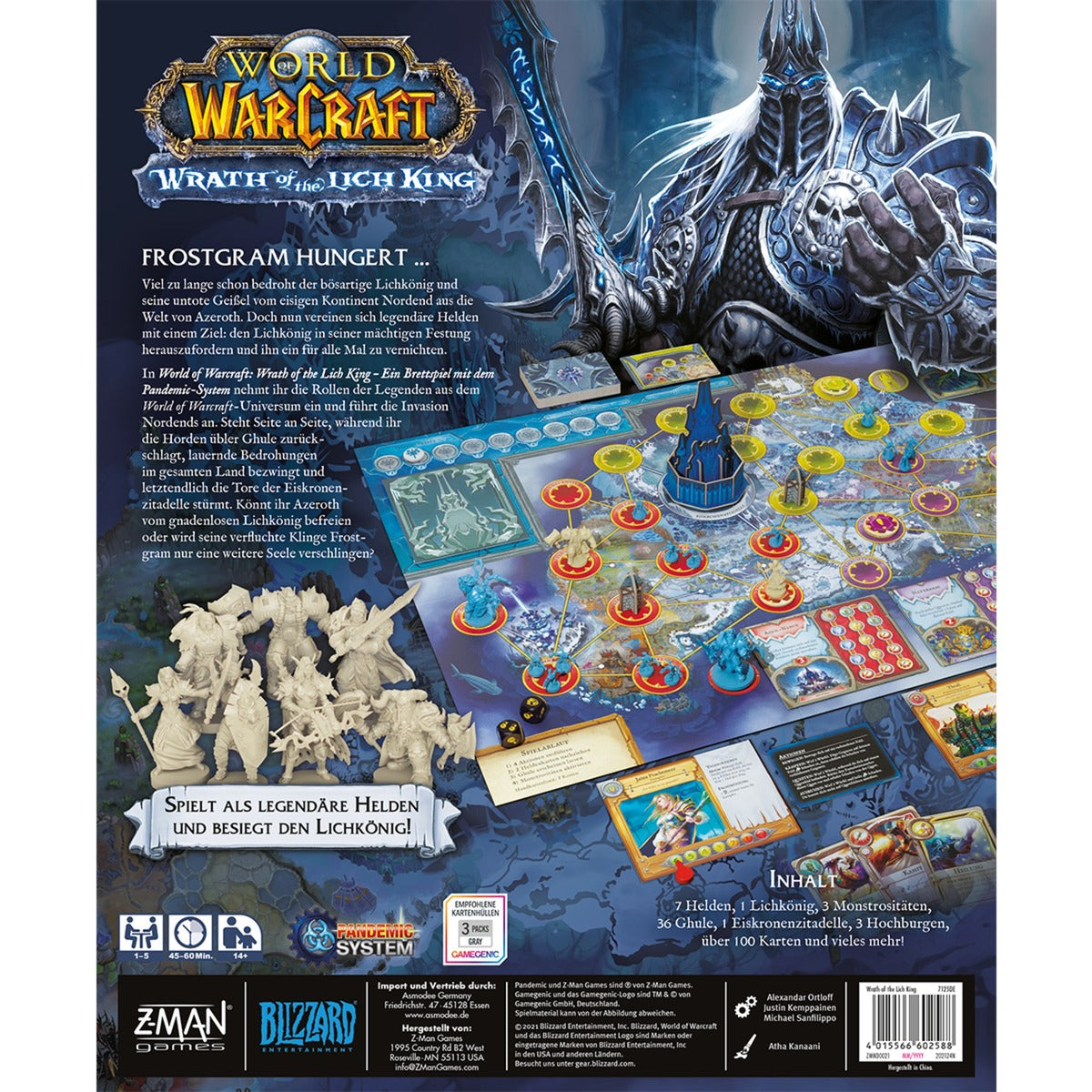 Asmodee World of Warcraft: Wrath of the Lich King - Ein Brettspiel mit dem Pandemic-System