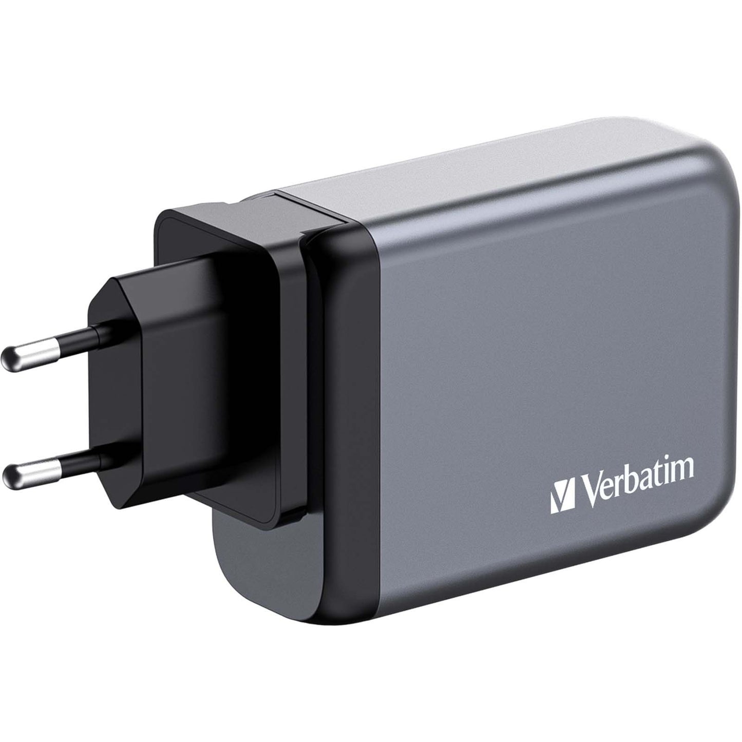 Verbatim GaN-Ladegerät 100W, 1x USB-A , 3x USB-C (grau, PD 3.0, QC 3.0)