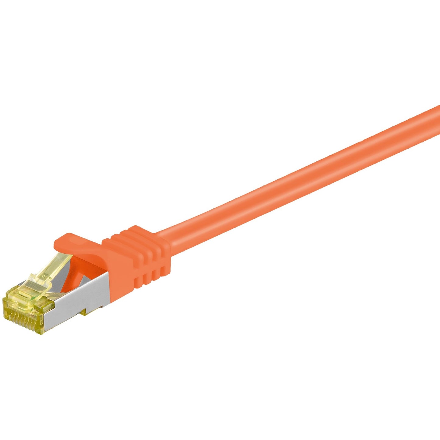 Goobay Patchkabel RJ-45 SFTP, mit Cat 7 Rohkabel (orange, 5 Meter, 500 MHz)