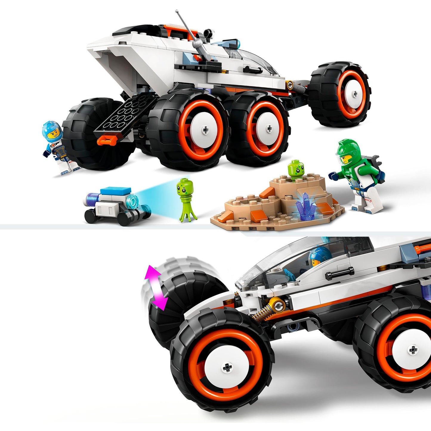 LEGO 60431 City Weltraum-Rover mit Außerirdischen, Konstruktionsspielzeug