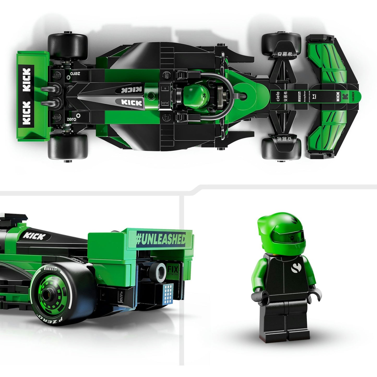 77247 Speed Champions KICK Sauber F1 Team C44 Rennauto, Konstruktionsspielzeug