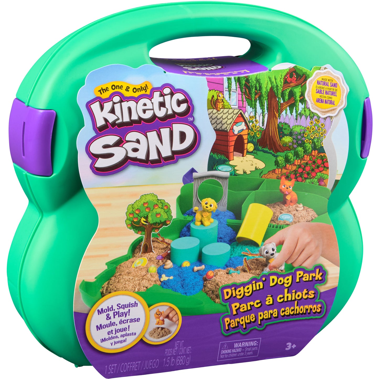 Kinetic Sand - Hunde Park Koffer, Spielsand