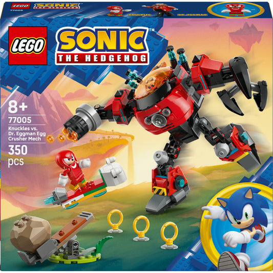77005 Sonic the Hedgehog Knuckles vs. Dr. Eggmans Egg Crusher Mech, Konstruktionsspielzeug