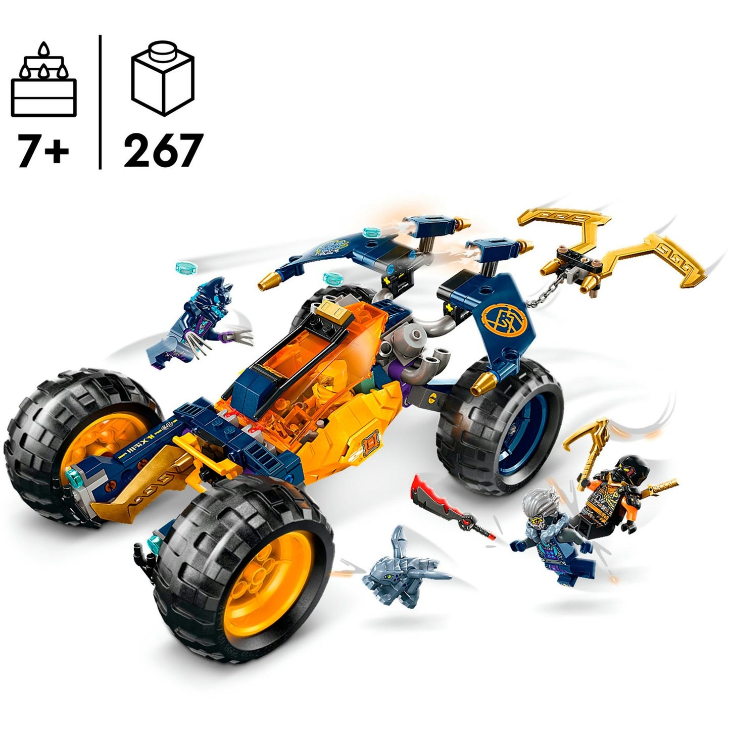 LEGO 71811 Ninjago Arins Ninja-Geländebuggy, Konstruktionsspielzeug