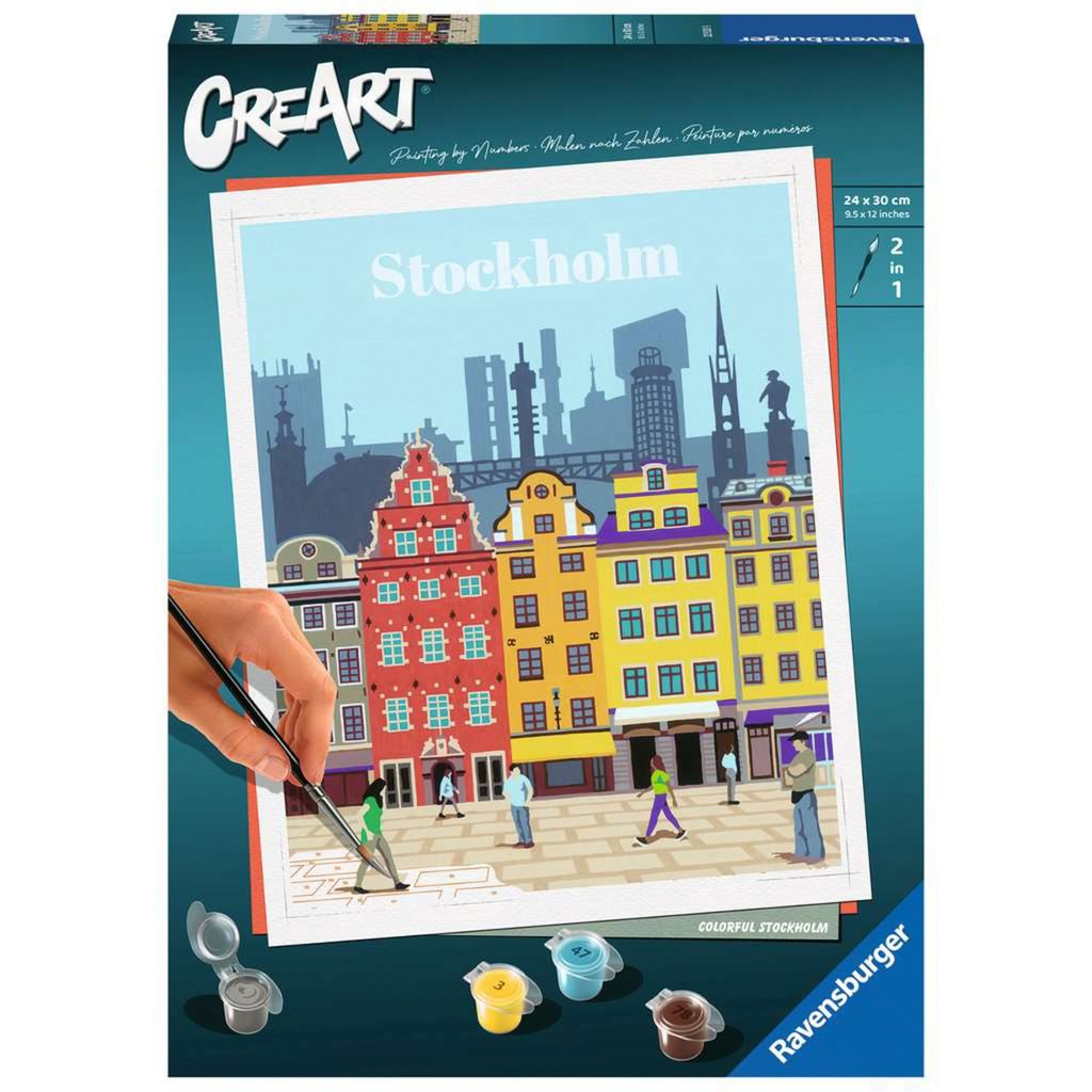 Ravensburger CreArt - Colorful Stockholm, Malen