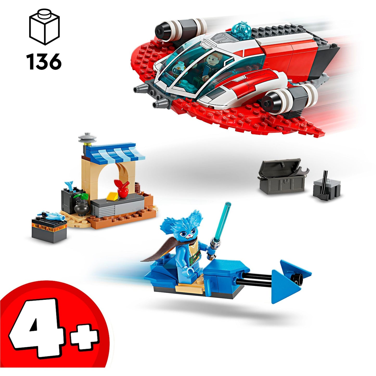 LEGO 75384 Star Wars Der Crimson Firehawk, Konstruktionsspielzeug