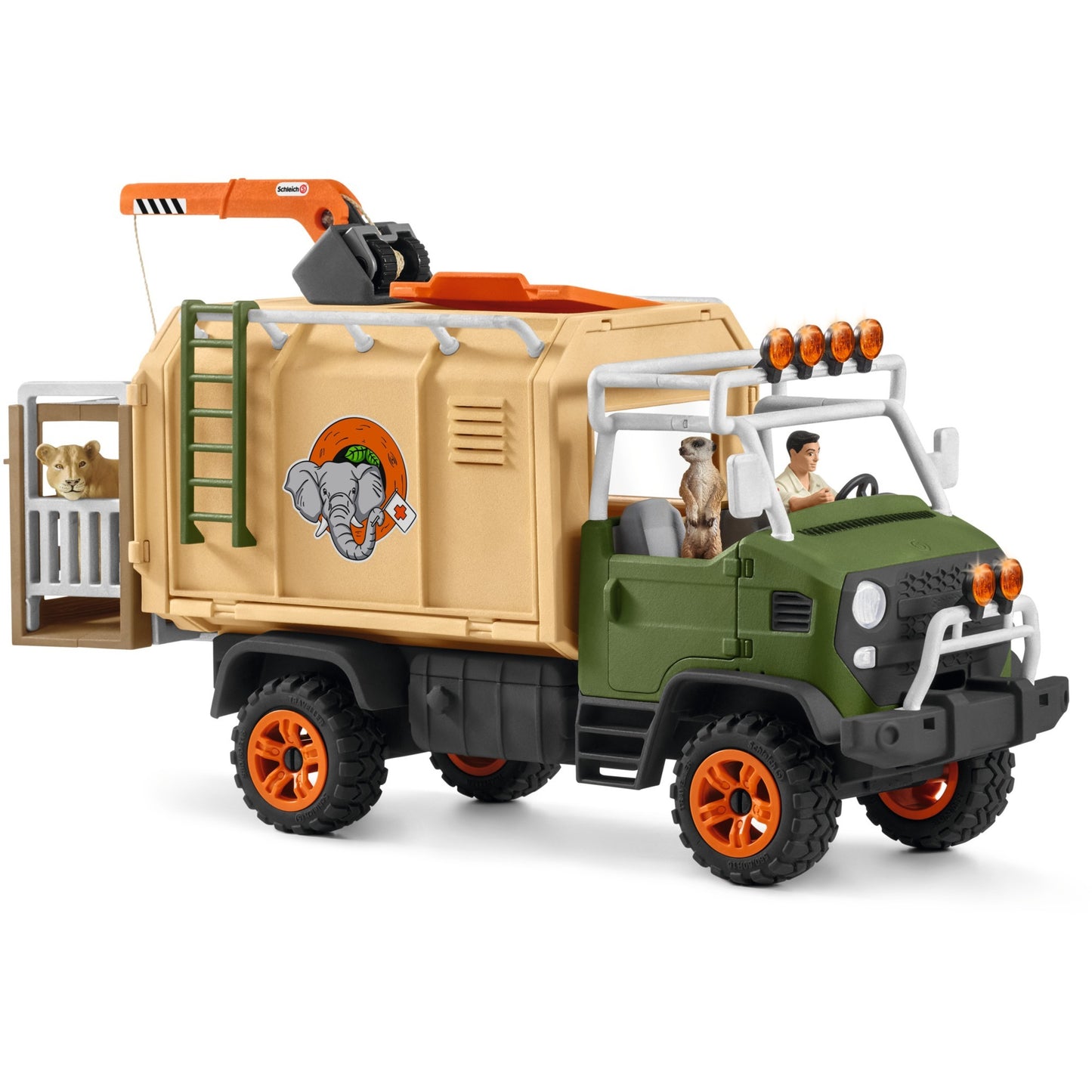 Schleich Wild Life Großer Truck Tierrettung, Spielfahrzeug