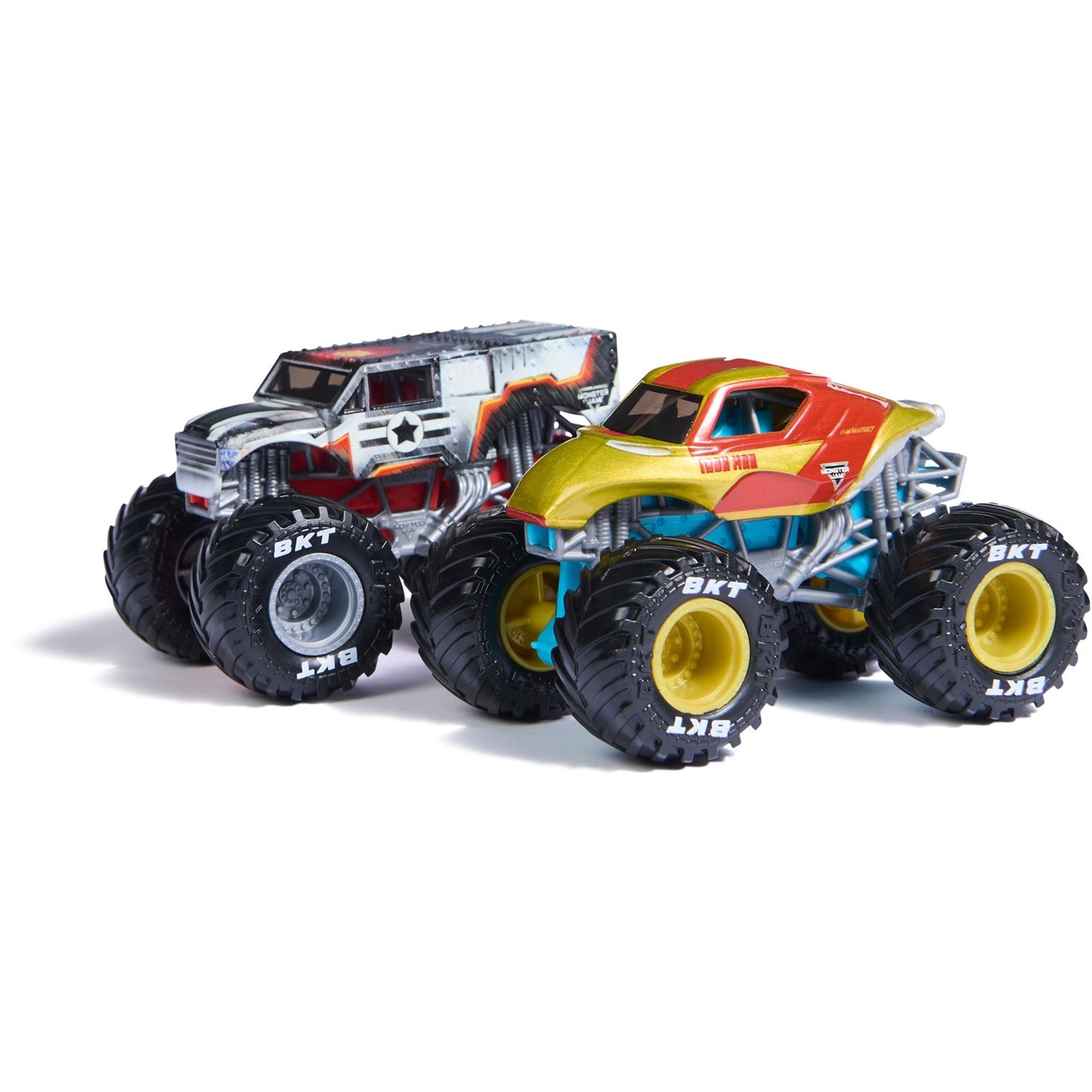 Spinmaster Monster Jam 2er-Pack Iron Man vs. War Machine (Massstab 1:64)