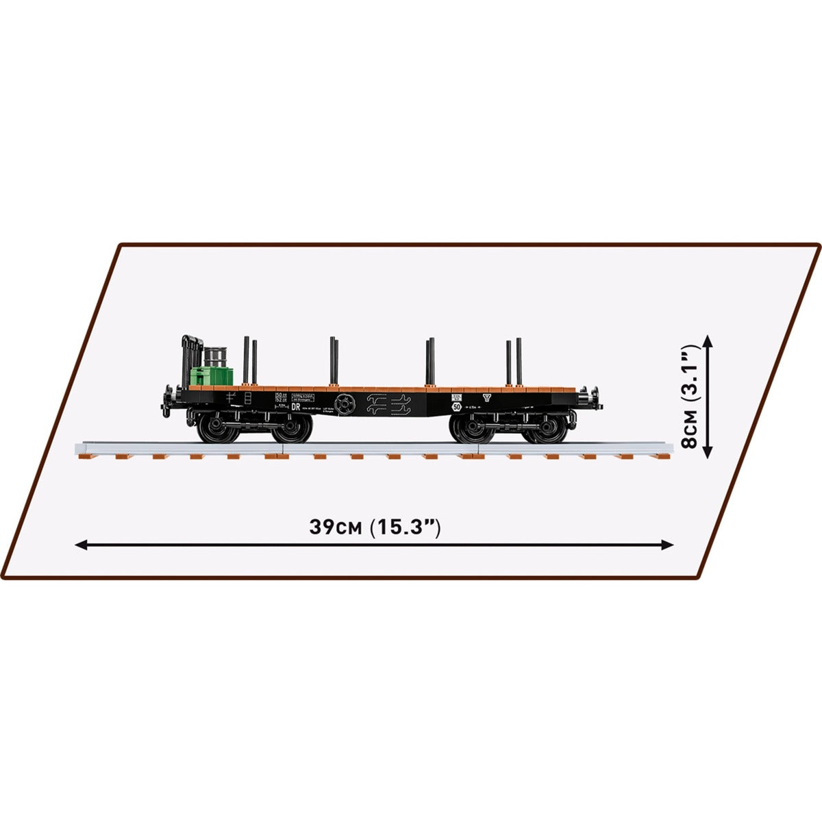 COBI Schwerer Plattformwagen Typ SSYS, Konstruktionsspielzeug