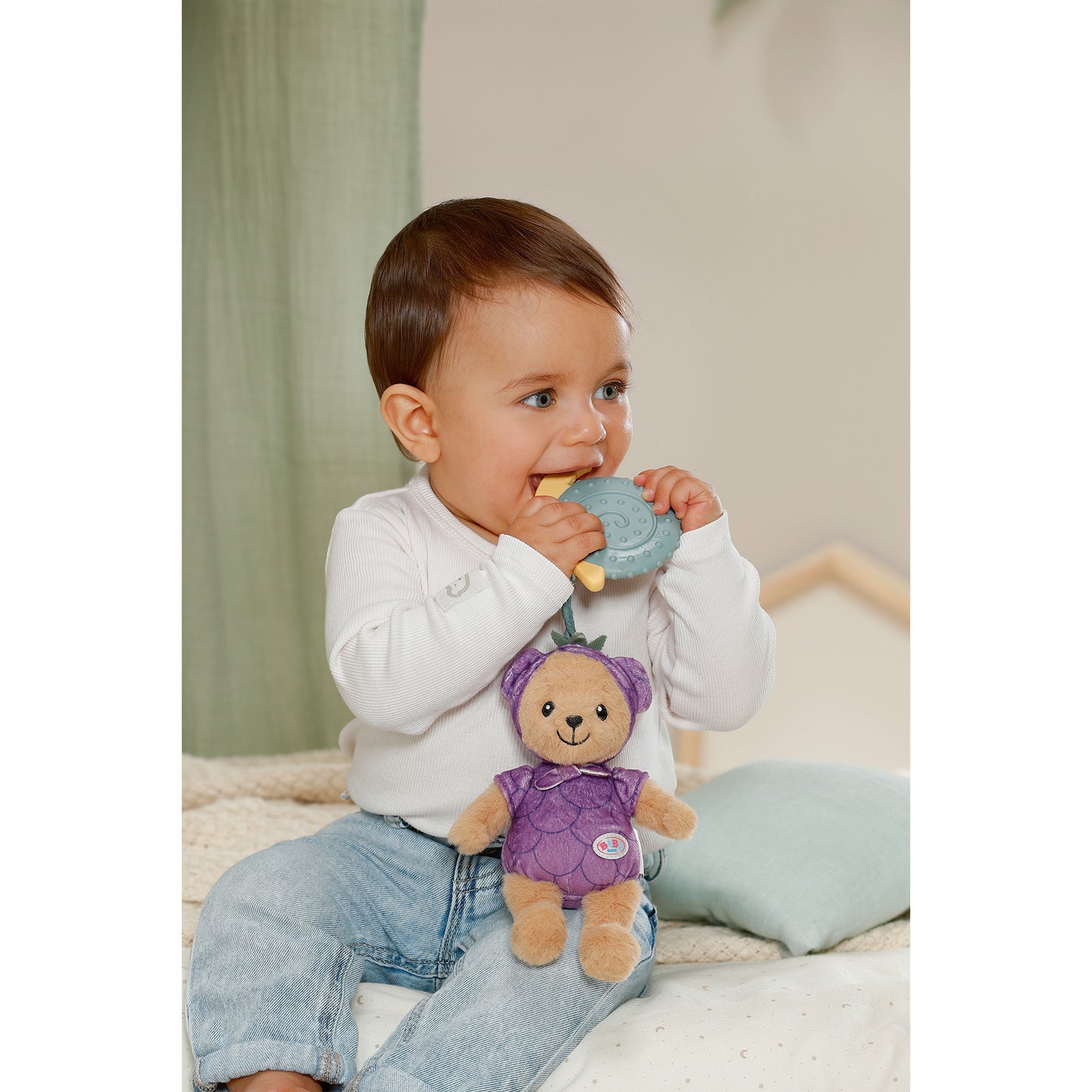 BABY born for babies TeddyBlauBÄRe 18cm, Kuscheltier